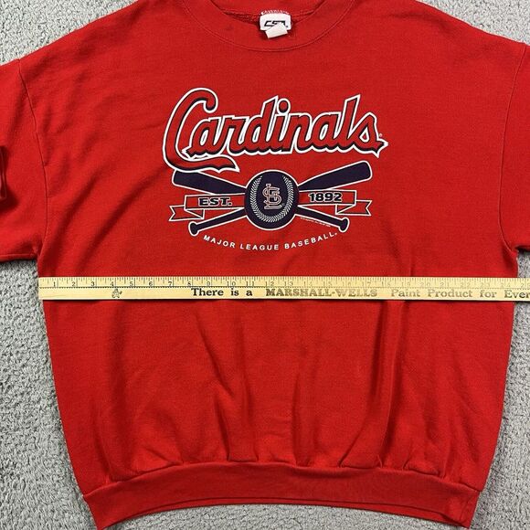 St Louis Cardinals Sweater MLB‎ Baseball Sweatshirt Crewneck CSA 2000s Sz M - Picture 9 of 9